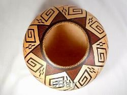 Gorgeous Hopi Indian Pottery By Award Winning Stetson Setalla Hairline Crack