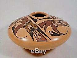Gorgeous Hopi Indian Pottery Jar By Award Winning Artist White Swann