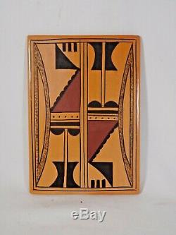 Gorgeous Hopi Indian Pottery Tile By Award Winning Artist Debbie Clashin