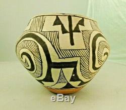 HISTORIC Native American Acoma Pueblo Pottery Hand Coiled & Painted Olla