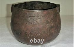Haley Engraved Bowl Ancient Native American Caddo Indian Pottery withCOA Rare Type