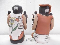 Hand Coiled Jemez Pottery Native American Indian Pueblo Storyteller by Cas Toya
