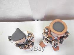 Hand Coiled Jemez Pottery Native American Indian Pueblo Storyteller by Cas Toya