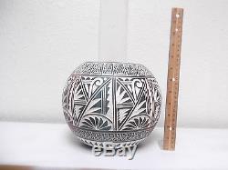 Hand Etched Acoma Pottery Native American Indian Pueblo by Lori Vallo