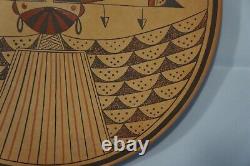 Hopi 9 Plate by Val Kahe Native American Pottery