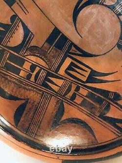 Hopi Antique Native American Indian Large Polychrome Pot Pottery Bowl
