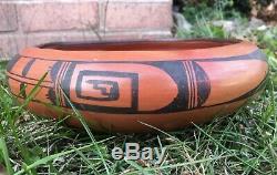 Hopi Nampeyo Hano Black-on-Red Bowl Pottery Seed Dish Native American Art