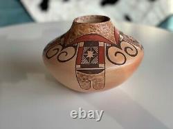 Hopi Native American Indian Large Polychrome Pottery Signed Miriam Nampeyo