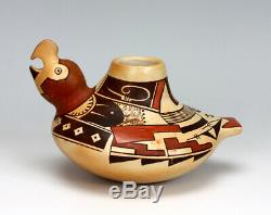 Hopi Native American Indian Pottery Parrot Jar Rachel Sahmie