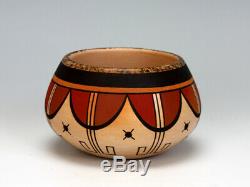 Hopi Native American Indian Pottery Small Bowl Stetson Setalla