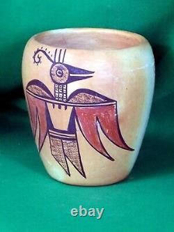 Hopi Polychrome Jar Mythical Bird Image Vintage Beauty Dates To 1920