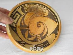 Hopi Tewa Jeddito Pottery Bowl Vintage Old Tribal Native American Indian Art