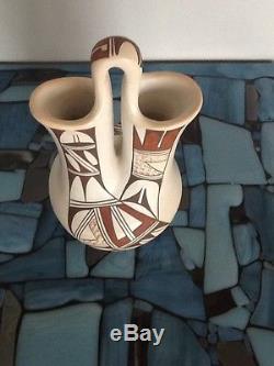 Hopi Wedding Vase Pot By Joy Navasie Frog Woman Mint Condition