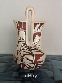 Hopi Wedding Vase Pot By Joy Navasie Frog Woman Mint Condition