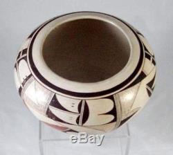 Hopi White Slip Bowl Pottery by Joy Navasie, 2nd Frogwoman Frog Woman
