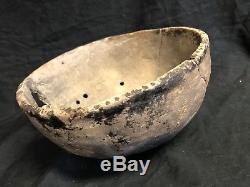 Huge 9 1/2 Arkansas Pottery Bowl Mississippi Co. Native American Indian Pot