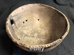 Huge 9 1/2 Arkansas Pottery Bowl Mississippi Co. Native American Indian Pot