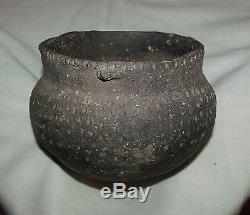 Indian Artifacts Nice Decorated Pottery Vessel (Solid)