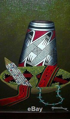 Indian native american art SKEET YELLOWHAIR (SET of THREE)