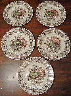 Johnson Brothers Wild Turkey Native American Windsor Ware Dinner Plate Qty 5