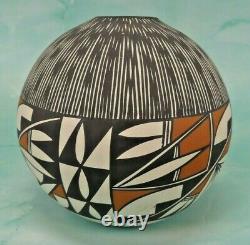 J. Romero Acoma Pottery Seed Pot / Ball Vase, Native American