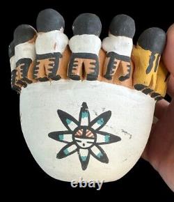 Jemez Friendship Storyteller Bowl Native American Pottery 18 Children Mint
