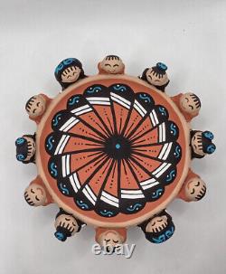 Jemez Friendship Storyteller Bowl Tim Tosa Native American Pottery