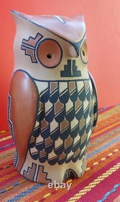 Jemez Persingula M Gauchupin Owl Native American 7 3/4 Tall
