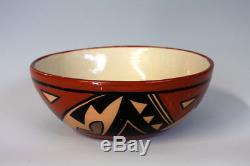 Jemez Pueblo Native American Indian Pottery Polychrome Bowl Verda Toledo