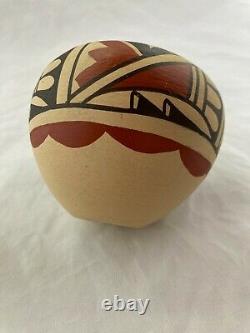 Jemez Pueblo Pot Signed P. Loretto Handmade Native American Vintage 1960s
