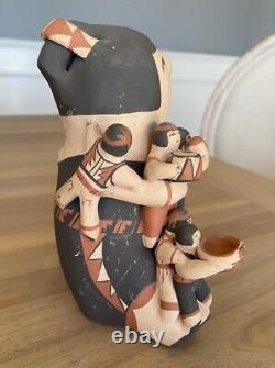 Jemez Storyteller Pottery Signed J. Toya Native American Pueblo