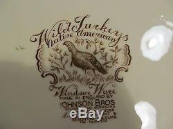 Johnson Brothers Wild Turkey Platter Native American Series 20