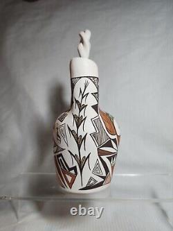 Judy Lewis Native American Acoma Pueblo Pottery Wedding Vase