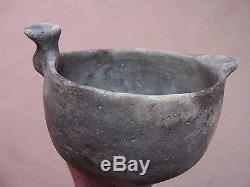 LARGE AUTHENTIC MISSISSIPPIAN EFFIGY POTTERY BOWL FROM SOUTHEAST MISSOURI