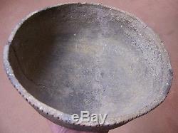 LARGE AUTHENTIC MISSISSIPPIAN POTTERY BOWL FROM THE CROSSNO SITE, MISS. CO, ARK