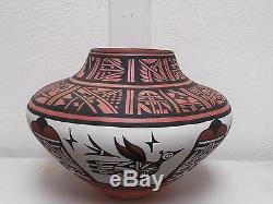 LARGE! Coiled San Felipe Zuni Pottery Native American Indian by Joseph Latoma