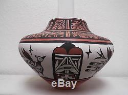 LARGE! Coiled San Felipe Zuni Pottery Native American Indian by Joseph Latoma