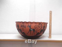 LARGE! Coiled Zuni Pottery Native American Indian Pueblo By Priscilla Peynetsa