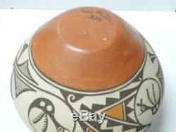 LARGE VINTAGE ZIA INDIAN POTTERY HAND COILED JAR OLLA POT by LOIS MEDINA