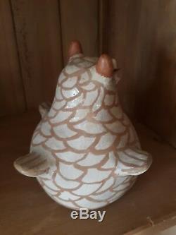 LARGE Zuni / Native American Handmade Pottery OWL. VINTAGE