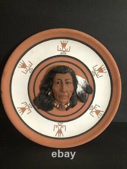 Lakota Sioux Native American 3D Rare Sioux Red Shirt signed 1950 Plate 10