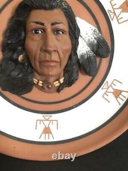 Lakota Sioux Native American 3D Rare Sioux Red Shirt signed 1950 Plate 10