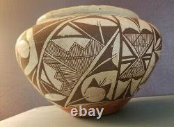 Large 1930's Acoma Pueblo Pottery 6.5 X 9.5 Olla Native American Indian