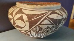 Large 1930's Acoma Pueblo Pottery 6.5 X 9.5 Olla Native American Indian