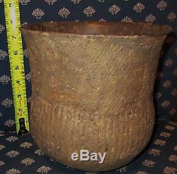 Large Flared Top Caddo Indian Pottery Jar Authentic Indian Artifact