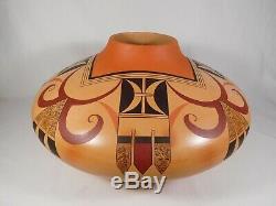 Large Masterpiece Hopi Indian Pottery By Award Winning Artist Debbie Clashin