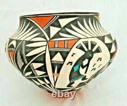 Large Native American Acoma Pueblo Pottery Bowl by Loretta Joe