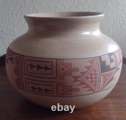 Large Native American Jemez Polychrome Pottery Vase by B. J. (Betty Jean)Fragua