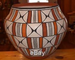 Largest Handcoiled Acoma Pottery On E-bay! Superb