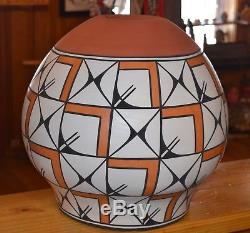 Largest Handcoiled Acoma Pottery On E-bay! Superb #2